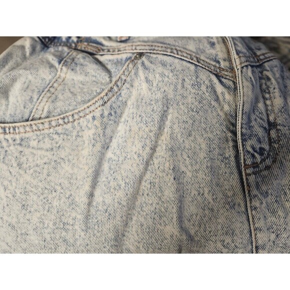 Jordache Vintage 1980s Acid WashLong Jean Denim Skirt Size 14 - Picture 8 of 10